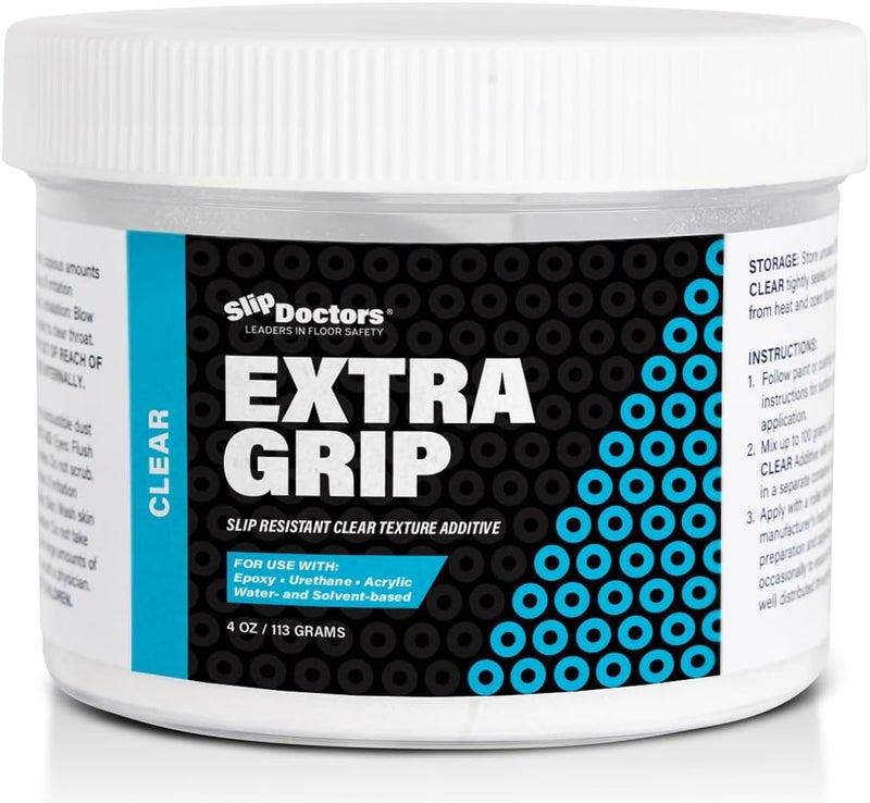 Slip Doctors SlipDoctors Extra Grip Clear – Anti-Skid Additive for Outdoor and Indoor Surfaces Including Paint, Metal, Wood, Fiberglass, and Concrete – Anti-Slip, High Traction Additive for Paint and Coatings - Image 1